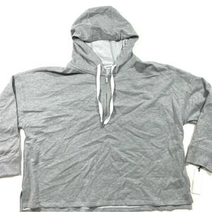 New Calvin Klein Performance Hooded Half Zip Shirt Grey